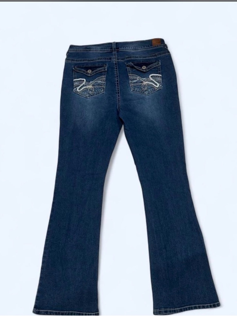 Wallflower Dark Blue Flare Jeans with Embroidered Back Pockets